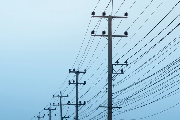 Electric utility transmission lines and substation infrastructure