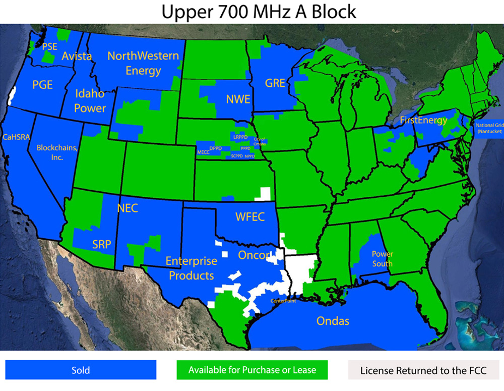 Upper 700 MHz A Block